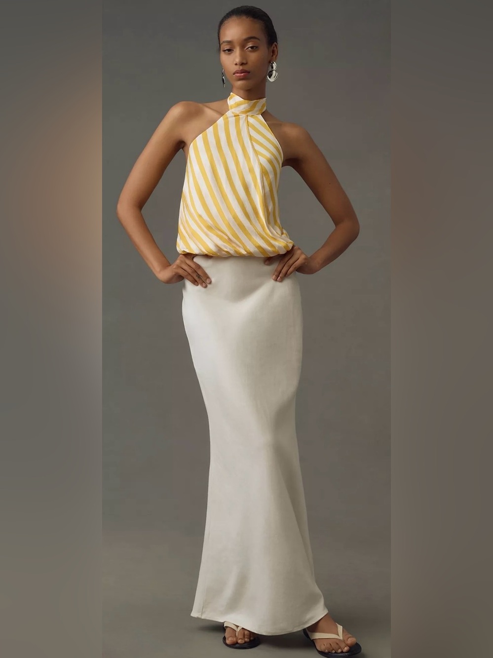 Anthropologie Maeve Halter Scart Bubble-Hem
Tank